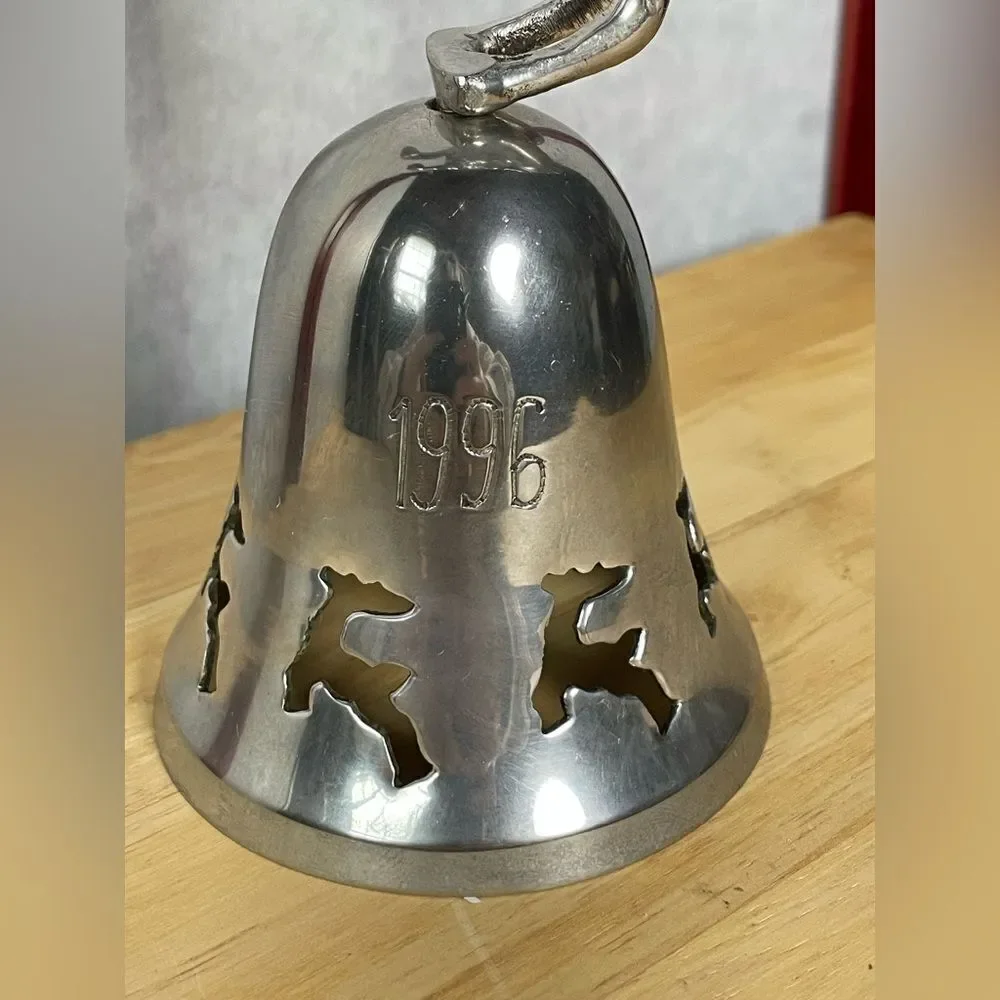 Vintage 1996 Silver Plated Christmas Bell from The International Silver Company